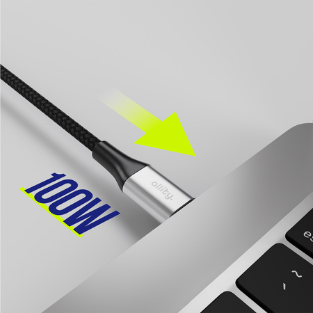 Allity kabel AUC-01 USB-C - USB-C 1,0 m 100W czarny