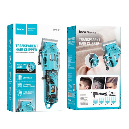Maszynka do strzyżenia włosów Hoco DAR10 niebieska