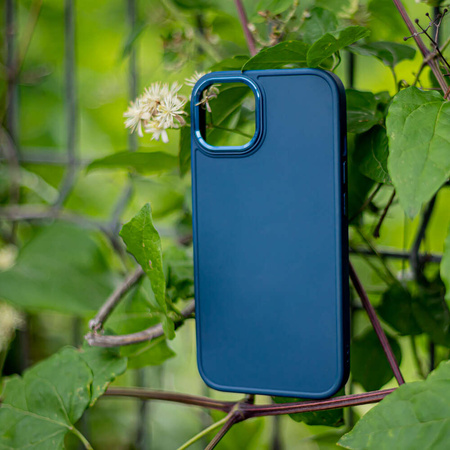 Nakładka Satin do iPhone 15 Plus 6,7" ciemnoniebieska