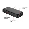 Bateria zewnętrzna (Powerbank) VEGER A20 - 20 000mAh czarny (W2015)