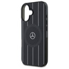 Original Case IPHONE 16 Mercedes Hardcase MB Double Layer Crossed Lines MagSafe (MEHMP16S23HRSK) black