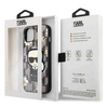 Original Case IPHONE 13 Karl Lagerfeld Flower Ikonik Karl (KLHCP13MPMNFIK1) gray