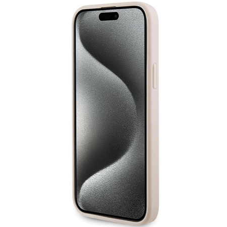 Etui Karl Lagerfeld Quilted K Pattern na iPhone 15 Plus / 14 Plus - różowe