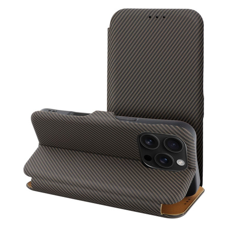 Kabura FOLIO Side Magnet do IPHONE 16 brązowy