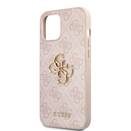 Guess GUHCP12M4GMGPI iPhone 12/12 Pro 6,1" różowy/pink hardcase 4G Big Metal Logo