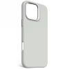 Decoded AntiMicrobial Silicone Backcover with MagSafe for iPhone 16 Pro Max - Gray