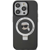 Etui Karl Lagerfeld Ring Stand Karl Head MagSafe do iPhone 15 Pro - czarne