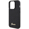 Guess Disco Metal Script Hülle für iPhone 15 Pro – Schwarz