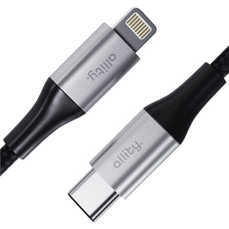 Allity kabel AUC-01 USB-C - Lightning 1,0 m 27W czarny