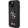 Oryginalne Etui APPLE IPHONE 15 Guess Hardcase Glitter Script Big 4G (GUHCP15SHG4SGK) czarne