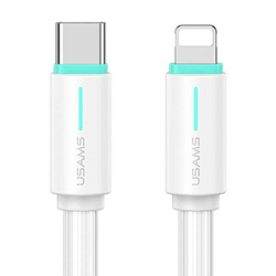 USAMS USB-C/Lightning Cable 1m SJ735 white/white YU Series SJ735USB02 (US-SJ735)