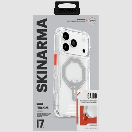 Etui Skinarma Saido do iPhone 17 Pro Magnetic Charging przezroczysty