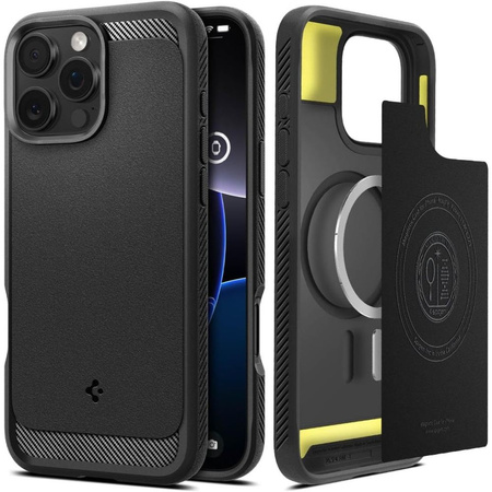 Etui Spigen Rugged Armor MagSafe do iPhone 16 Pro Max - czarne
