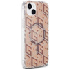Oryginalne Etui GUESS Hardcase GUHMP15SHGCUSTGW do iPhone 15 (Kompatybilny z Magsafe / IML GCUBE / brązowy)