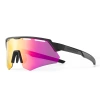Rockbros Polarized Cycling Glasses with UV Protection and Corrective Insert - Gray