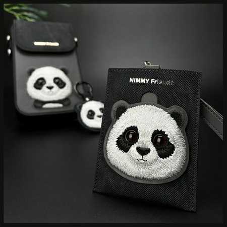 Nimmy portfel na karty czarny/black       Glasses Panda