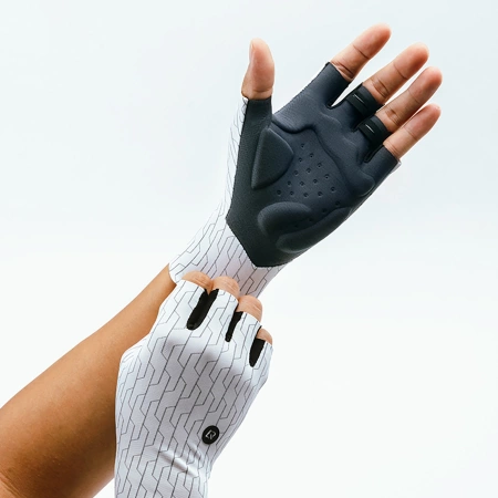 Rockbros Rennradhandschuhe Größe: L - Schwarz und Weiß