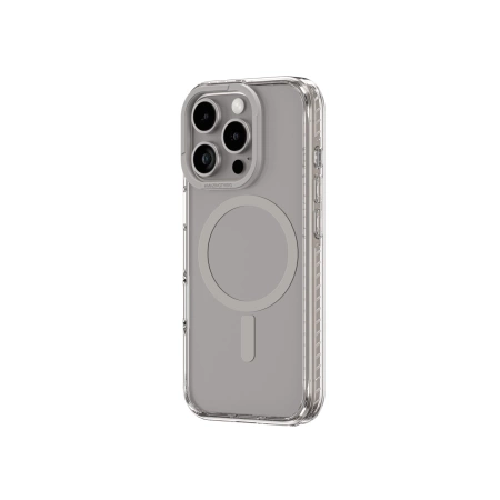 Etui silikonowe AMAZINGTHING Titan Pro Mag Case z pierścieniem magnetycznym do iPhone 16 Pro - szare