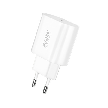 Foneng Ładowarka sieciowa EU39 - Typ C - PD 20W 3A z kablem Typ C na Lightning biała
