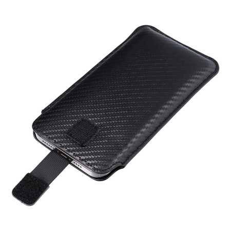Futerał Uniwersalny POCKET Carbon - Model 16 - do SAMSUNG A22  5G / LTE ( 4G ) /  S21 FE / A31 / 531 / M21 / A6 Plus 2018 / A7 2018 XIAOMI Mi 11 Lite 5G OPPO Reno 5 HUAWEI Mate 20 Lite / P20 Lite