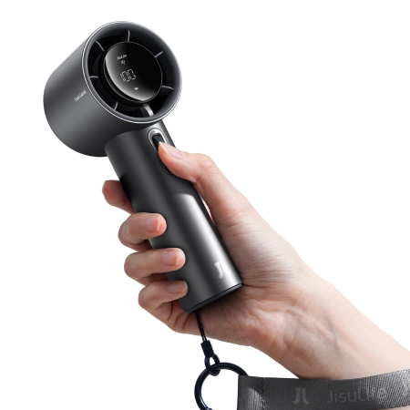 Jisulife Handventilator Pro1 S FA53PRO Mini-Gebläse Tragbarer USB-Ventilator - Dunkelgrau
