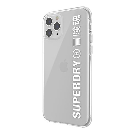 SuperDry Snap iPhone 11 Pro Max Clear Ca se white / white 41580