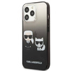 Karl Lagerfeld KLHCP13LTGKCK iPhone 13 Pro / 13 6,1" Hardcase schwarz / schwarz Gradient Ikonik Karl & Choupette