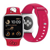 Pasek Hello Kitty Silicone Kitty Head na Apple Watch 38/40/41mm - czerwony