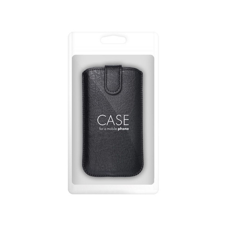 Futerał Skórzany Uniwersalny Slim Kora 2 - do Samsung I9100 Galaxy S2/LG L7/Xperia J czarny