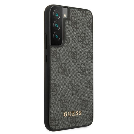Guess GUHCS22SG4GFGR S22 S901 gray / gray hard case 4G Metal Gold Logo