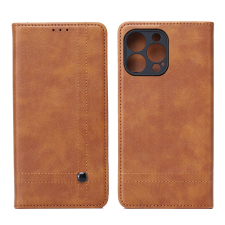 Etui Smart Seam do Xiaomi Redmi Note 14 4G (Global) brązowe (164.84 x 78.15 x 8.16 mm)