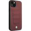 Original Case IPHONE 14 BMW Leather Seats Pattern MagSafe (BMHCP14S22RPSR) burgundy