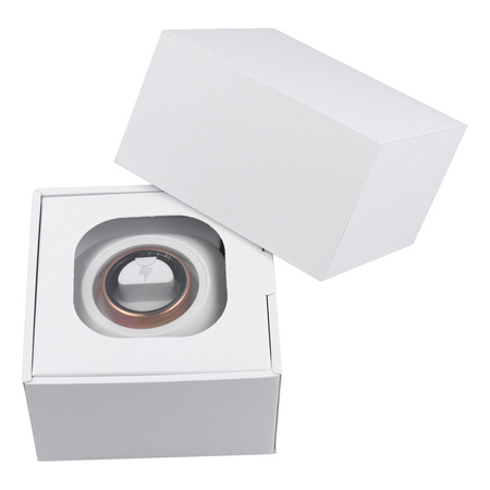 Smart Ring R11M- inteligentny pierścień ze stali ze stacją ładującą rozmiar 8 (18,1mm) złoty