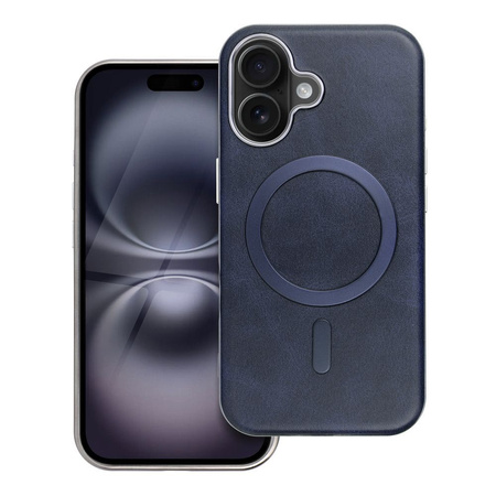 Futerał GENTLEMAN MAG COVER kompatybilny z MagSafe do IPHONE 13 granatowy