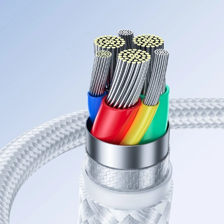 Joyroom kabel USB - micro USB 2.4A Surpass Series do szybkiego ładowania i transferu danych 2 m biały (S-UM018A11)