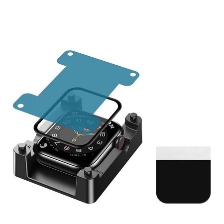 Wiwu - Szkło hartowane z aplikatorem Easy Install do Apple Watch 46mm