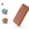 DUX DUCIS Hivo - skórzane etui portfelik do Samsung Galaxy S23 Plus brązowe