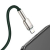 Baseus Cafule Series Metal Data Cable USB to IP 2.4A 1m Green