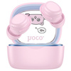 HOCO słuchawki bezprzewodowe bluetooth TWS dla dzieci EW111 różowe