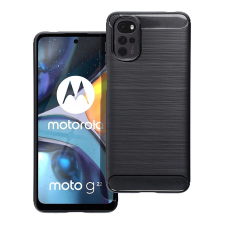 Futerał CARBON do MOTOROLA G22 czarny