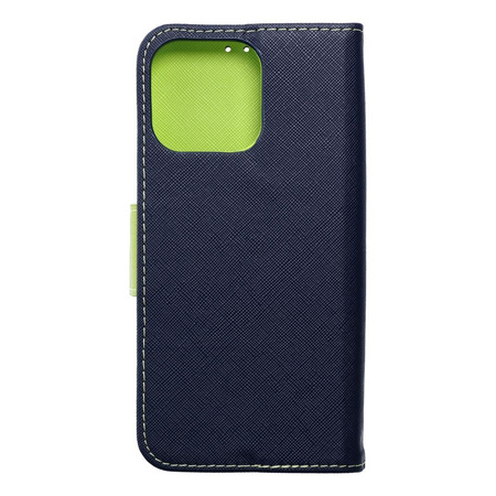 Kabura Fancy Book do IPHONE 15 PRO MAX granatowy / limonkowy