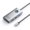 Stacja dokująca USB-C 5w1 / output: 1x USB-A 3.0 + 2x USB-A 2.0 + 1x HDMI - szara