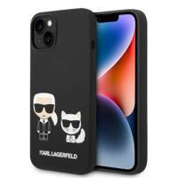 Karl Lagerfeld KLHMP14MSSKCK iPhone 14 Plus 6.7" Hardcase schwarz / schwarz Liquid Silicone Karl & Choupette Magsafe