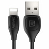Remax Lesu Pro kabel przewód USB - Lightning 480 Mbps 2,1 A 1 m czarny (RC-160i black)
