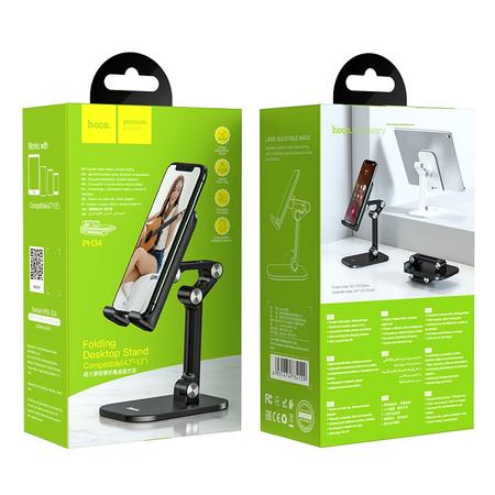 HOCO uchwyt biurkowy na tablet lub telefon regulowany Ecxelence PH34 ( 4,7" - 13" ) czarny