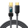 Joyroom USB C - USB C 100W Kabel für schnelles Aufladen und Datenübertragung 1,2 m schwarz (S-CC100A4)