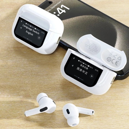 Dudao U19 In-Ear TWS kabelloser Bluetooth 5.3 Kopfhörer mit LED-Anzeige – Weiß