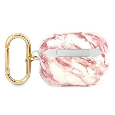 Schutzhülle APPLE AIRPODS PRO Guess AirPods Marble Strap Collection (GUAPHCHMAP) rosa