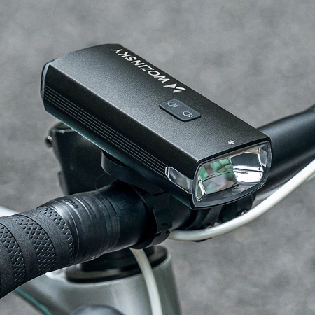 Wozinsky Fahrrad-Frontlicht + USB-C-Kabel (3000 lm) - Schwarz