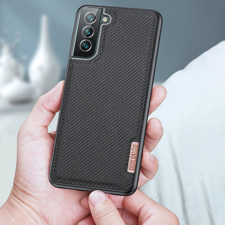 Dux Ducis Fino case covered with nylon material for Samsung Galaxy S22+ (S22 Plus) green
